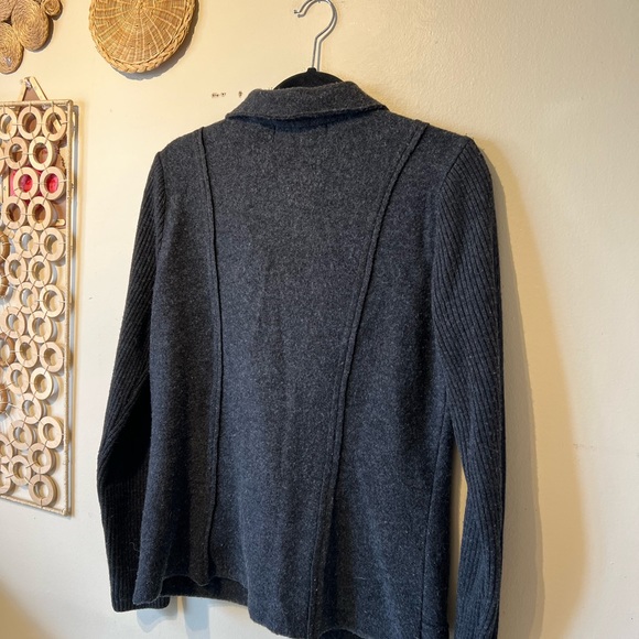Fenn wright mason women large gray wool front zipper sweater… - Picture 5 of 6